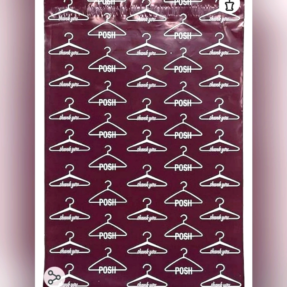 Posh Hangers Thank you poly mailers New 10 x 13.  50 pcs.